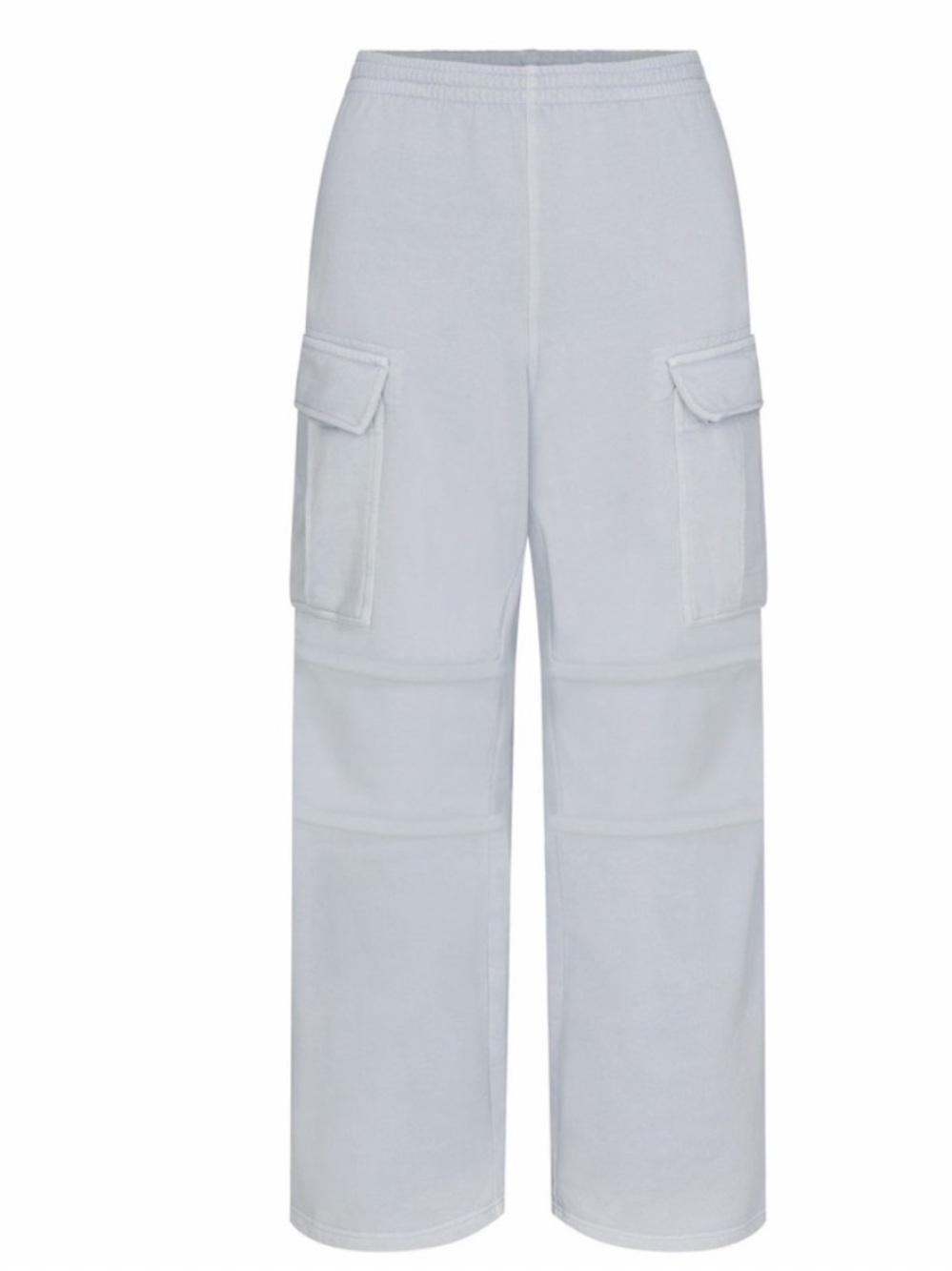 NWT SKIMS Baby Blue  Women’s Cargo Joggers with Elastic Waist